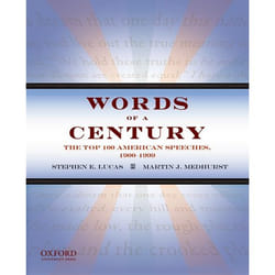 ISBN Words of a Century ( The Top 100 American Speeches 1900-1999 ) livre
