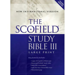ISBN Scofield Study Bible III Large Print NIV livre