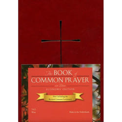 ISBN 1979 Book of Common Prayer Economy Edition imitation leather wine color livre