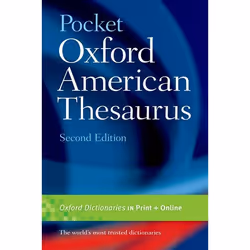 ISBN Pocket Oxford American Thesaurus, 992 pages
