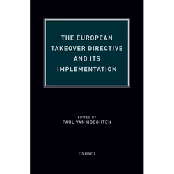 ISBN The European Takeover Directive and Its Implementation, 832 pages