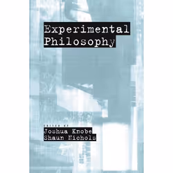 ISBN Experimental Philosophy, Anglais, Couverture rigide, 256 pages