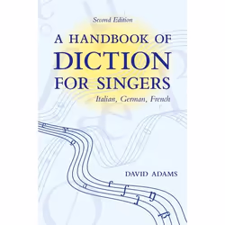 ISBN A Handbook of Diction for Singers ( Italian German French ), Anglais, Livre broché, 248 pages