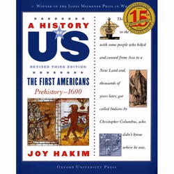 ISBN A History of US: The First Americans: Prehistory-1600 ( A History of US Book One ), Joy Hakim, 192 pages, Anglais, Oxfor ...
