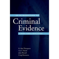 ISBN An Introduction to Criminal Evidence ( Cases and Concepts ) livre
