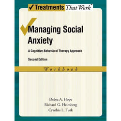 ISBN Managing Social Anxiety Workbook ( A Cognitive-Behavioral Therapy Approach ) Couverture rigide