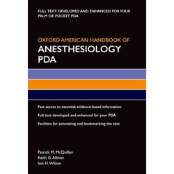 ISBN Oxford American Handbook of Anesthesiology PDA livre