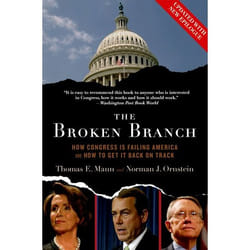 The Broken Branch, Institutions of American Democracy Series