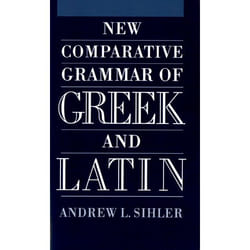 ISBN New Comparative Grammar of Greek and Latin Couverture rigide