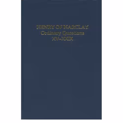 ISBN Henry of Harclay ( Ordinary Questions XV-XXIX ), 492 pages