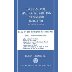ISBN Professional Imaginative Writing in England 1670-1740 ( `Hackney for Bread' ) livre