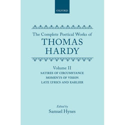 ISBN The Complete Poetical Works of Thomas Hardy ( Volume II: Satires of Circumstance Moments of Vision Late Lyrics and Earlier ) livre