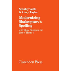 ISBN Modernizing Shakespeare's Spelling ( With Three Studies of the Text of `Henry V' ) livre