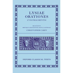 Lysiae Orationes Cum Fragmentis, Oxford Classical Texts Series