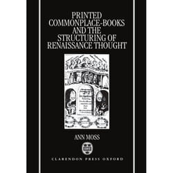 ISBN Printed Commonplace-Books and the Structuring of Renaissance Thought livre