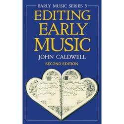 ISBN Editing Early Music livre