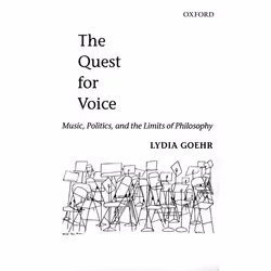 ISBN The Quest for Voice ( Music Politics and the Limits of Philosophy ), 224 pages