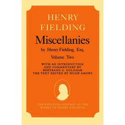 ISBN Miscellanies by Henry Fielding Esq: Volume Two livre