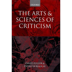 ISBN The Arts and Sciences of Criticism livre