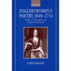ISBN English Women's Poetry 1649-1714 ( Politics Community and Linguistic Authority ), Anglais, Couverture rigide, 362 pages