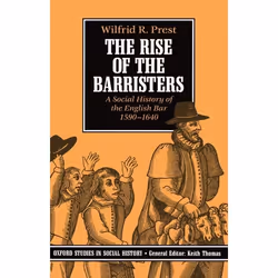 ISBN The Rise of the Barristers ( A Social History of the English Bar 1590-1640 ), Anglais, Couverture rigide