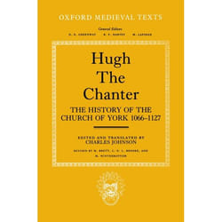 ISBN Hugh the Chanter ( The History of the Church of York 1066-1127 ) livre
