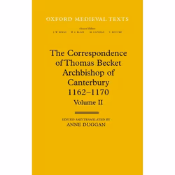 ISBN The Correspondence of Thomas Becket Archbishop of Canterbury 1162-1170, Anne Duggan, unisexe, Oxford University Press, 2 ...