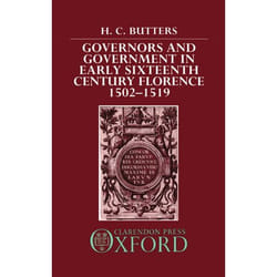 ISBN Governors and Government in Early Sixteenth-Century Florence 1502-1519 livre