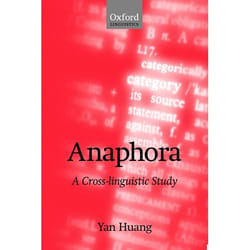 ISBN Anaphora ( A Cross-Linguistic Study ) livre Anglais Couverture rigide 412 pages
