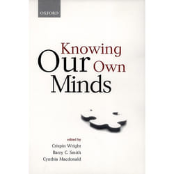 ISBN Knowing Our Own Minds