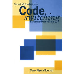 ISBN Social Motivations for Codeswitching ( Evidence from Africa ) livre