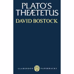 ISBN Plato's Theaetetus, David Bostock, 294 pages, Anglais, Oxford University Press, 21/02/1991, unisexe