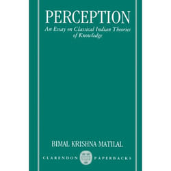ISBN Perception ( An Essay on Classical Indian Theories of Knowledge ) livre