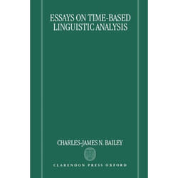 ISBN Essays on Time-Based Linguistic Analysis livre
