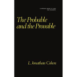 ISBN The Probable and the Provable livre