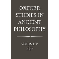 ISBN Oxford Studies in Ancient Philosophy ( Volume V: 1987 ) livre