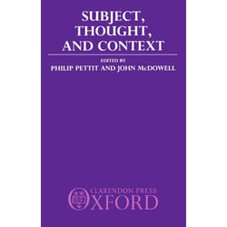 ISBN Subject Thought and Context livre