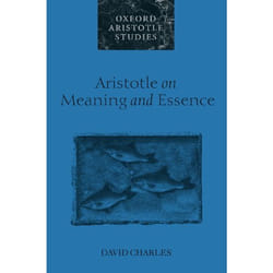 ISBN Aristotle on Meaning and Essence
