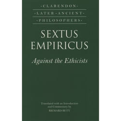 ISBN Sextus Empiricus: Against the Ethicists Couverture rigide