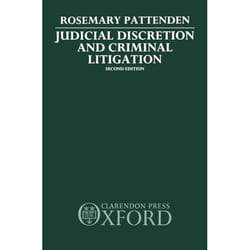 ISBN Judicial Discretion and Criminal Litigation livre