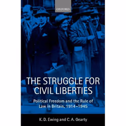 ISBN The Struggle for Civil Liberties ( Political Freedom and the Rule of Law in Britain 1914-1945 ), Anglais, Livre broché, ...
