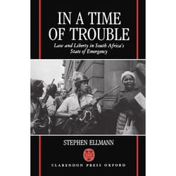 ISBN In a Time of Trouble ( Law and Liberty in South Africa's State of Emergency ) livre