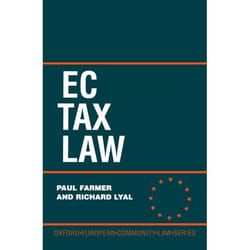 ISBN EC Tax Law livre