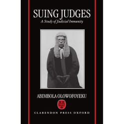 ISBN Suing Judges ( A Study of Judicial Immunity ) livre