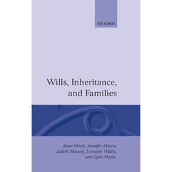 ISBN Wills Inheritance and Families livre