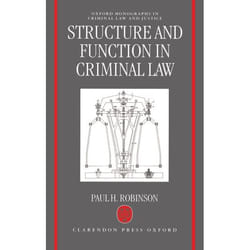 ISBN Structure and Function in Criminal Law livre