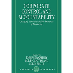 ISBN Corporate Control and Accountability ( Changing Structures and the Dynamics of Regulation ) livre