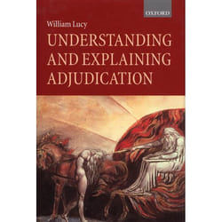 ISBN Understanding and Explaining Adjudication livre