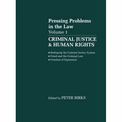 ISBN Criminal Justice and Human Rights ( Pressing Problems in the Law Volume 1 ), 172 pages