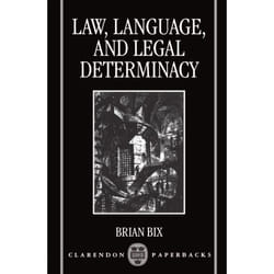ISBN Law Language and Legal Determinacy livre